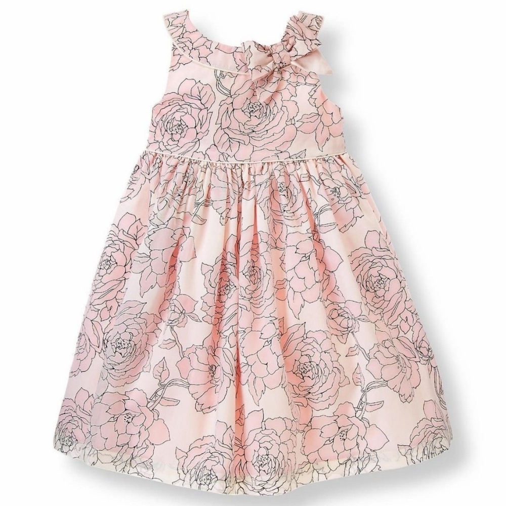 Janie and Jack Parisian Rose Print in Blush Size 3